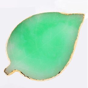 1 Piece Nail Art Palette Nail Polish Palette Mixing Palette Makeup Plate Nail Plates for Nail Art Nail Tip Holder Nail Art Display (Blue Leaf)