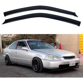 Window Visors Compatible with Honda，Rain Guards Sun Shields Window Deflector (for Honda Civic Sedan 1996-2000)