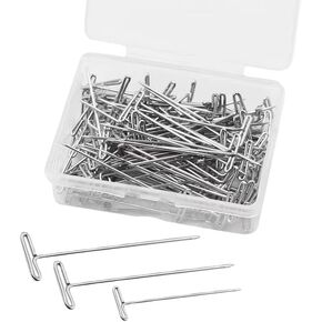 T-Pins, 100Pack Premium T-Shaped Pins for Crafting, Sewing, and Pinning Fabric – Sharp, Durable, and Easy to Use