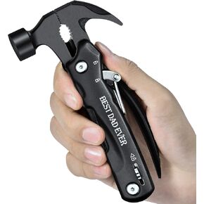 VEITORLD Papa Gifts for Chriatmas, Unique Presents for Papa Dad, Birthday Gift Ideas for Grandfather Men from Grandchildren, Cool Stocking Stuffers for Men, All in One Survival Tools Hammer Multitool