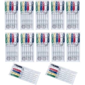 Luckkyme 12 Boxes 72 Pieces Assorted Colors Pre-Threaded Needle Kit Travel Sewing Kit Clothing Repairing Kit for Quick Fix Sewing Supplies