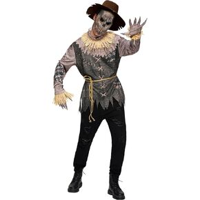 Spooktacular Creations Men Scary Scarecrow Costume, Mens Halloween Costume