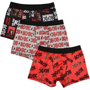 Bioworld ACDC Album Art & Logos Men's 3-Pair Boxer Briefs