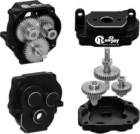 180 87T Brushed Motor with Aluminum Transmission Gearbox for 1/18 TRX4M RC Car Upgrade Parts (Assembled), Blue in Saudi Arabia