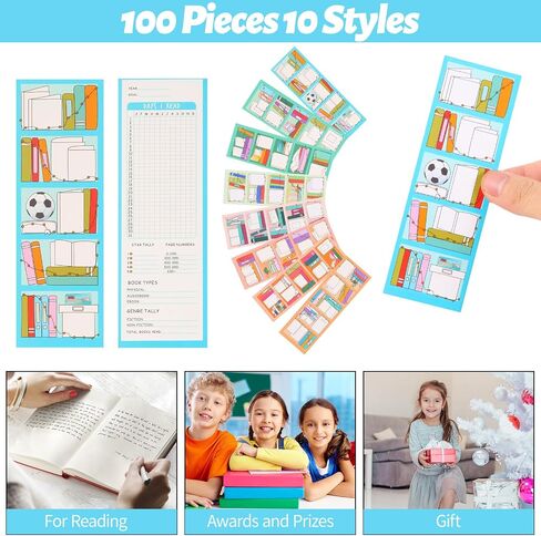 LiYiQ 100 Pcs Motivational Encouraging Inspirational Bookmarks 6×2-inch Double-Sided Bookmarks for Book Lovers Cute Bookmarks for Reading Bookmarks for Students School Supplies in Kuwait