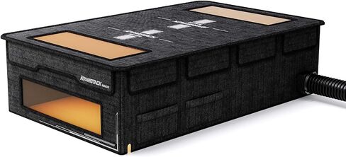 ATOMSTACK FB2 Laser Engraver Enclosure 30" X 29" X 17" with Exhaust Vent & Pipe, Fireproof Dustproof Foldable Protective Cover Odor Noise Reduction Eye Protection Compatible for Most Engraver Machines in Kuwait