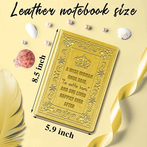 Dark Blue A5 Lined Leather Journal Notebook,Funny Retirement Appreciation Gifts Hardcover Executive Notebooks for Boss Lady,200 Pages 100 Gsm Leather Notebook,Birthday Christmas Gifts for Women Friends Bestie (Dark Blue) in Kuwait