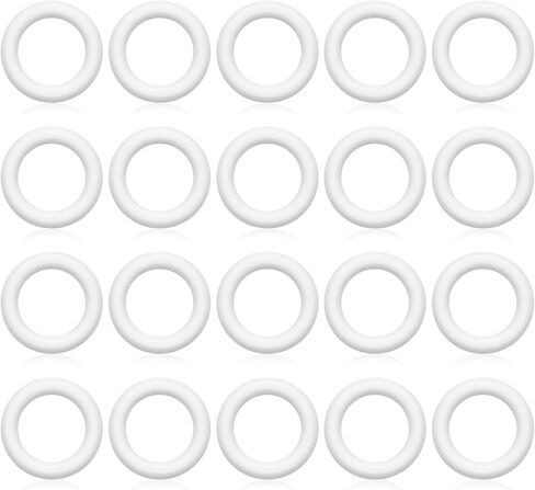 Juexica 36 Pcs 6 Inch Foam Wreath Forms for Crafts Foam Circles Ring Small Wreath Polystyrene Foam Ring for Wedding Home Flower Projects DIY Arts Crafts Supplies Christmas Decorations in Saudi Arabia
