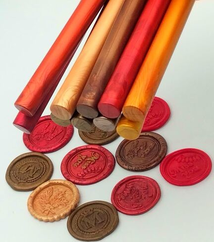 عصي ختم الشمع، 20 قطعة من Atopbb، ألوان متنوعة، عصي ختم الشمع بمسدس الغراء لختم ختم الشمع، شمع ختم مسدس الغراء رائع لأظرف بطاقات دعوات الزفاف (10#4) in Kuwait