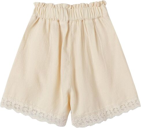 Mud Kingdom Girls Summer Shorts Wide Leg Elastic Waist Lace Trim Pull On in Kuwait
