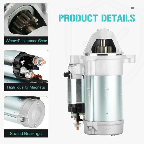 Starter Fit for Ford F150 5.0L 2014-2017,for F150 6.2L 2014, F250/F350 Super Duty 2014-2017,for Expedition 5.4L 2014, for E-Series Vans 4.6L 5.4L 6.8L 2014, for Lincoln Navigator 5.4L 2014 in Saudi Arabia