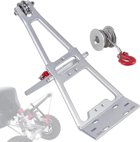 AMK Tow Truck Accessory Kit for 1/10 RC Crawler Chassis, Includes Crane Arm and Winch, Compatible with SCX10 TRX4 Capra LCG Chassis Upgrades in Saudi Arabia