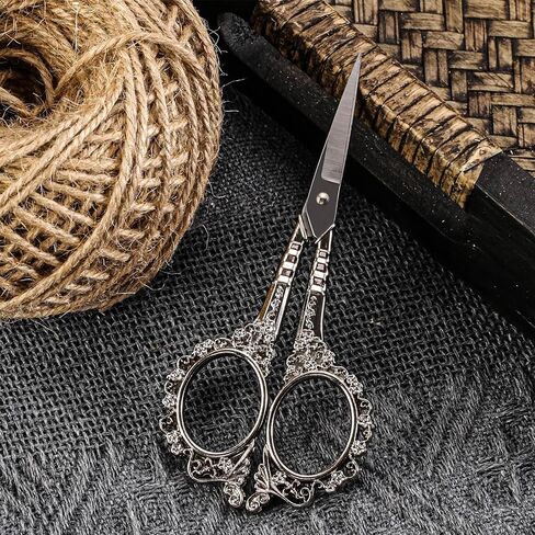 Vintage All-Purpose Scissors with Sheath - Sharp Sewing, Embroidery, Manicure & Pedicure Grooming Scissors for Office, Home & Crafts in Saudi Arabia