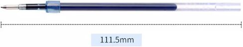 Oil-Based Gel Ink Roller Ball Pens Refills, Blue, 0.7 MM, Pack of 10, SXR7.33 in Saudi Arabia