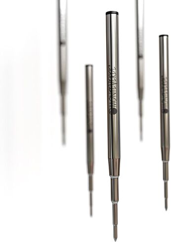 Monteverde USA Ballpoint Refill to Fit Montblanc Ballpoint Pens - Medium Point, Soft Roll, Black (2 Pack) (M132BK) in Saudi Arabia