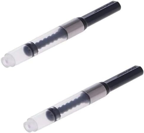 2 Pcs Black Universal Fountain Pen Ink Converter Standard Push Piston Fill InkAbsorber Resistant and Deft Writing and Correction Supplies, Pens and Refills Writing in Saudi Arabia