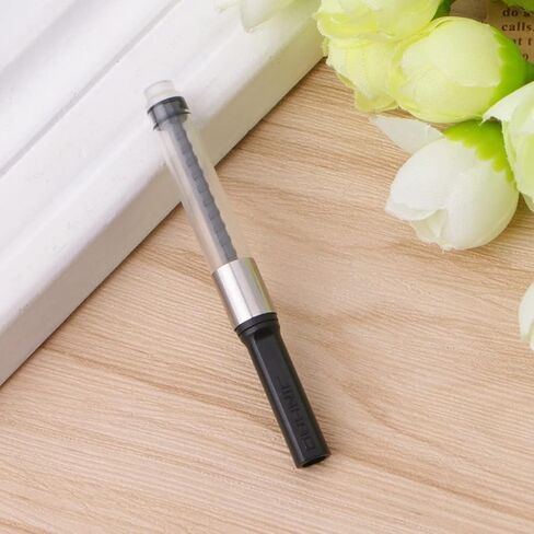 2 Pcs Black Universal Fountain Pen Ink Converter Standard Push Piston Fill InkAbsorber Resistant and Deft Writing and Correction Supplies, Pens and Refills Writing in Saudi Arabia