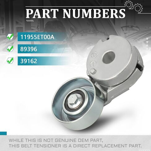 IRONTEK Belt Tensioner Pulley Assembly 11955ET00A fit for Nissan (2013-2020 NV200/ 2007-2012 Sentra/ 2007-2012 Versa) #39162 in Saudi Arabia