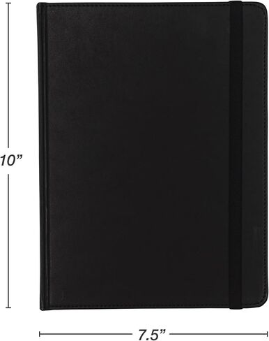 Samsill Large Hardcover Notebook, 240 Lined Notebook Pages, Black, 7.5 x 10 Inch in Saudi Arabia