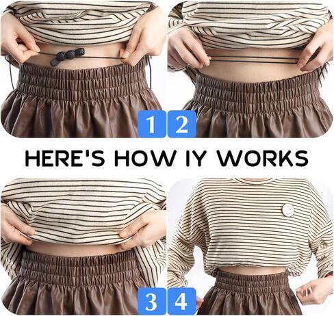 شريط WALLFID Croptuck قابل للتعديل، أداة ثني للتي شيرت، القميص، القلنسوة، شريط ثني لقص السترات، القميص يبقى الفرقة لـ in Kuwait