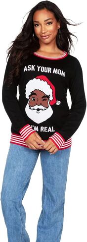 Women's Santa Unicorn Christmas Sweater - Ugly Christmas Sweater for Women in Saudi Arabia