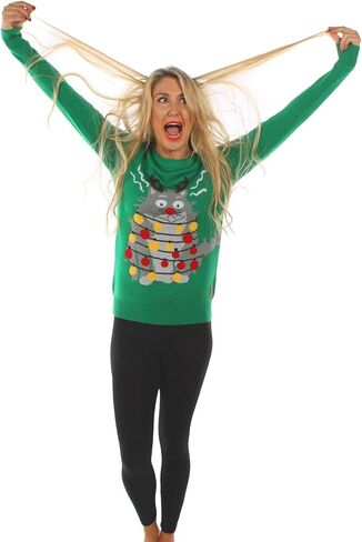 Women's Santa Unicorn Christmas Sweater - Ugly Christmas Sweater for Women in Saudi Arabia