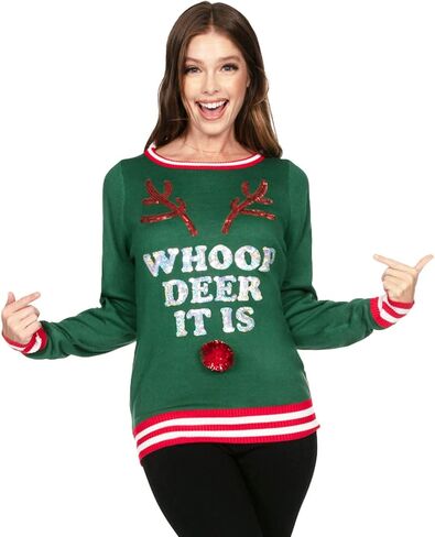 Women's Santa Unicorn Christmas Sweater - Ugly Christmas Sweater for Women in Saudi Arabia