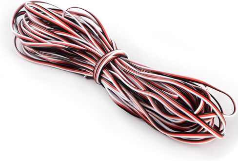 YXQ 26AWG Servo Cable 50 feet 3-pin Line for Futaba JR RC Servo Hobby Model Aircraft Model Wiring 30 corex0.08mm in Kuwait