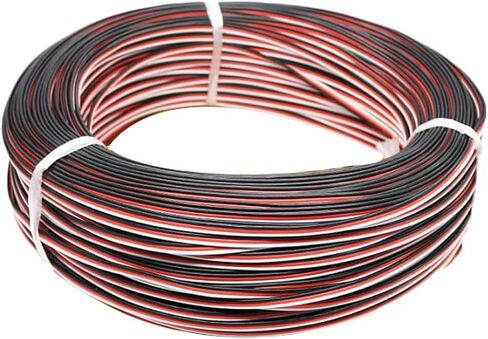 YXQ 26AWG Servo Cable 50 feet 3-pin Line for Futaba JR RC Servo Hobby Model Aircraft Model Wiring 30 corex0.08mm in Kuwait