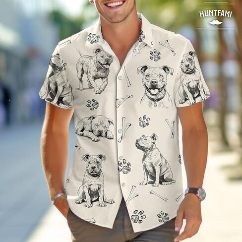 Summer Beach Hawaiian Shirts for Men - Casual Button Down Short Sleeve Floral Tropical Vacation Shirts in Saudi Arabia