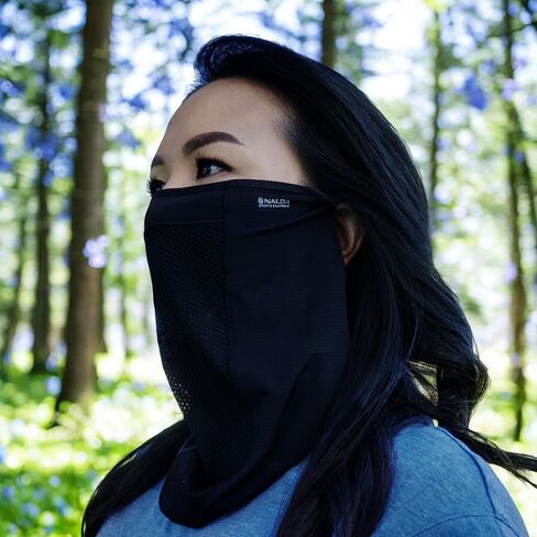 Ultra Thin Sport Neck Gaiter Face Cover With Ear Loops – Cooling Breathable Designed In Korea – UV Protection in Saudi Arabia