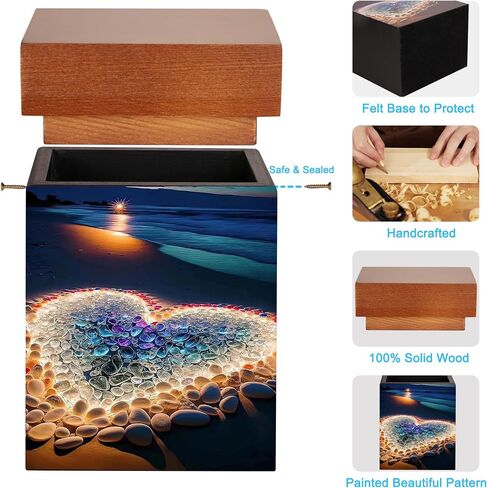 Small Urns for Ashes Keepsake, Wooden Small Cremation Urns for Male or Female Child, Pets Cat Dog, Mini Cremation Urn for Sharing Ashes,Hold 25 Cubic Inches Remains in Saudi Arabia