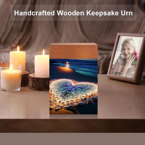 Small Urns for Ashes Keepsake, Wooden Small Cremation Urns for Male or Female Child, Pets Cat Dog, Mini Cremation Urn for Sharing Ashes,Hold 25 Cubic Inches Remains in Saudi Arabia