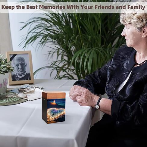Small Urns for Ashes Keepsake, Wooden Small Cremation Urns for Male or Female Child, Pets Cat Dog, Mini Cremation Urn for Sharing Ashes,Hold 25 Cubic Inches Remains in Saudi Arabia