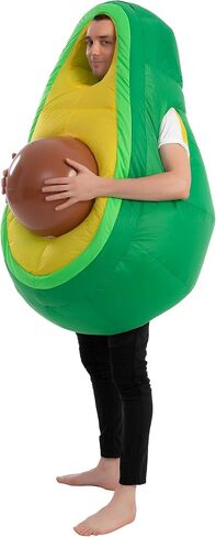 Spooktacular Creations Avocado Inflatable Costume, Green Women Deluxe Halloween Inflatable Costume, Fruit Halloween Costumes for Themed Parties, Adult Size in Saudi Arabia