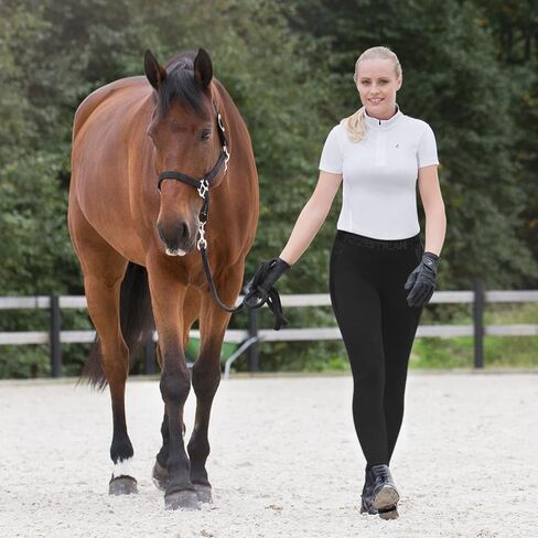 جوارب طويلة للسيدات من HORZE Madison سريعة الجفاف بمقبض من السيليكون خفيفة الوزن لركوب الخيل in Kuwait