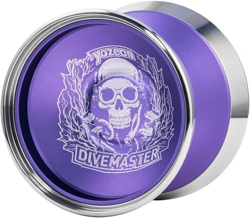 Yozean Yoyo Divemaster 7075 Aluminum Alloy Unresponsive 304 Stainless Steel Professional Competition (1A,3A,5A) Toys, Green in Saudi Arabia