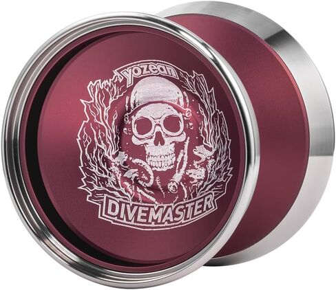 Yozean Yoyo Divemaster 7075 Aluminum Alloy Unresponsive 304 Stainless Steel Professional Competition (1A,3A,5A) Toys, Green in Saudi Arabia