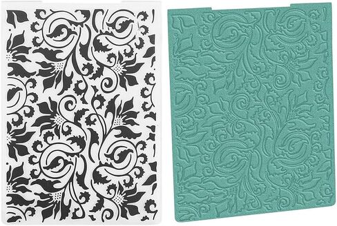 6Pcs Plastic Embossing Folders for Card Making Embossing Machine Template Mold Paper Card Embossing Stencil Flower Leaf Embossing Folder for Scrapbook Photo Album DIY Craft Decoration， 4.1 x 5.8inch in Kuwait