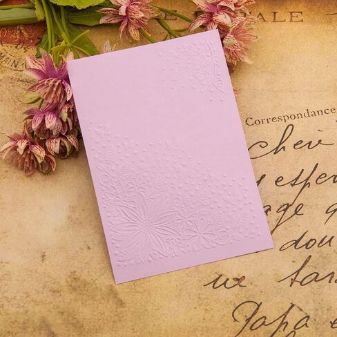 6Pcs Plastic Embossing Folders for Card Making Embossing Machine Template Mold Paper Card Embossing Stencil Flower Leaf Embossing Folder for Scrapbook Photo Album DIY Craft Decoration， 4.1 x 5.8inch in Kuwait