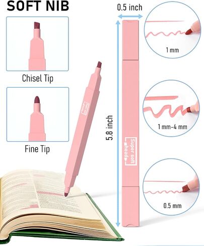 Nicpro 62 PCS Book Annotation Kit with Case, Aesthetic Highlighters and Pens Set, Quick Dry Markers with 1200PCS Transparent Sticky Notes and Index Tabs for Bible Study Office School Annotating Books in Saudi Arabia