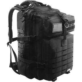 CtopxCone 45L Military Tactical Backpack Large Army 3 Day Molle Assault Pack Bug Out Bag Daypack for Men Hiking Camping Army Camping, Balck Tactical Backpack in Kuwait