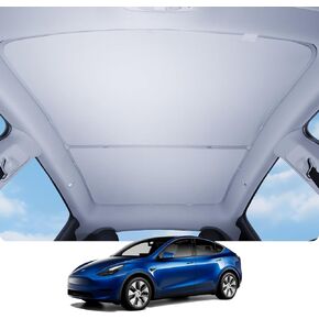 Motrobe 2024 Upgrade Tesla Model 3 Highland Sunshade Roof [Never Sag, No Gaps] Glass Roof Sun Shade [Nano Ice-Crystal Coatings] Sun Protection Heat Insulation for Model 3 Highland Accessories Gray