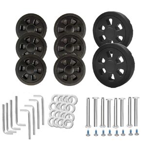 8pcs Suitcase Wheels Replacement,Dia 2.36in/60mm Thick 0.47in/12mm Resistant Rubber Mute Caster Replacement Luggage Wheels with Repair Tool Suitcase Spinner Wheels for Most Luggage…