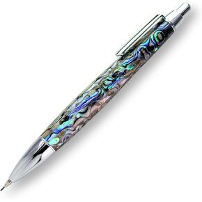 LACHIEVA LUX Abalone Shell Mechanical Pencil 0.7mm, Luxury Mechanical Pencil, Durable Professional Medium Point Pencil for Drawing and Sketching with 12 x 0.7mm Lead Refills