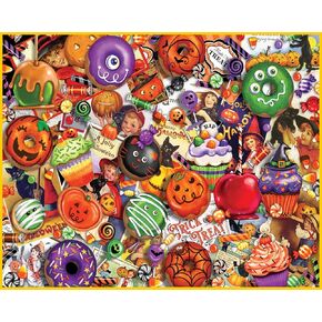 White Mountain Trick or Treat Halloween Puzzles 1000 Pieces Jigsaw Puzzle for Fall and Autumn