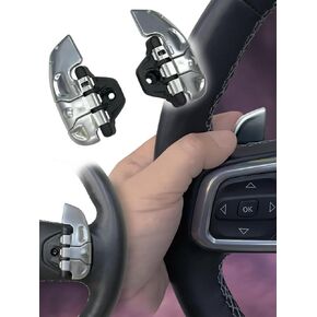 AZUTO Paddle Switch/Steering Shift Covers for Jeep Wrangler JL/JT 2018-2024 Wrangler Accessories MHG-048 Steering Wheel Accessories Handle Accessories Paddle Shift
