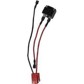 Square Socket Charger Battery Connection Line with Fuse for Kids Ride on Toys,Power Wheel Battery Power Supplies Parts (12V)