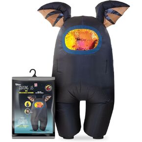 YuMe Official Among Us Toys Funny Inflatable Cool Cosplay Halloween Costumes for Adults - Black with Batty Hat