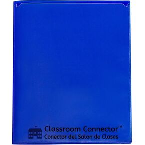 C-Line Classroom Connector™، حافظة متعددة الجيوب من المدرسة إلى المنزل، أزرق، 15/BX (32305)، 9.5 × 11.75 × 0.25